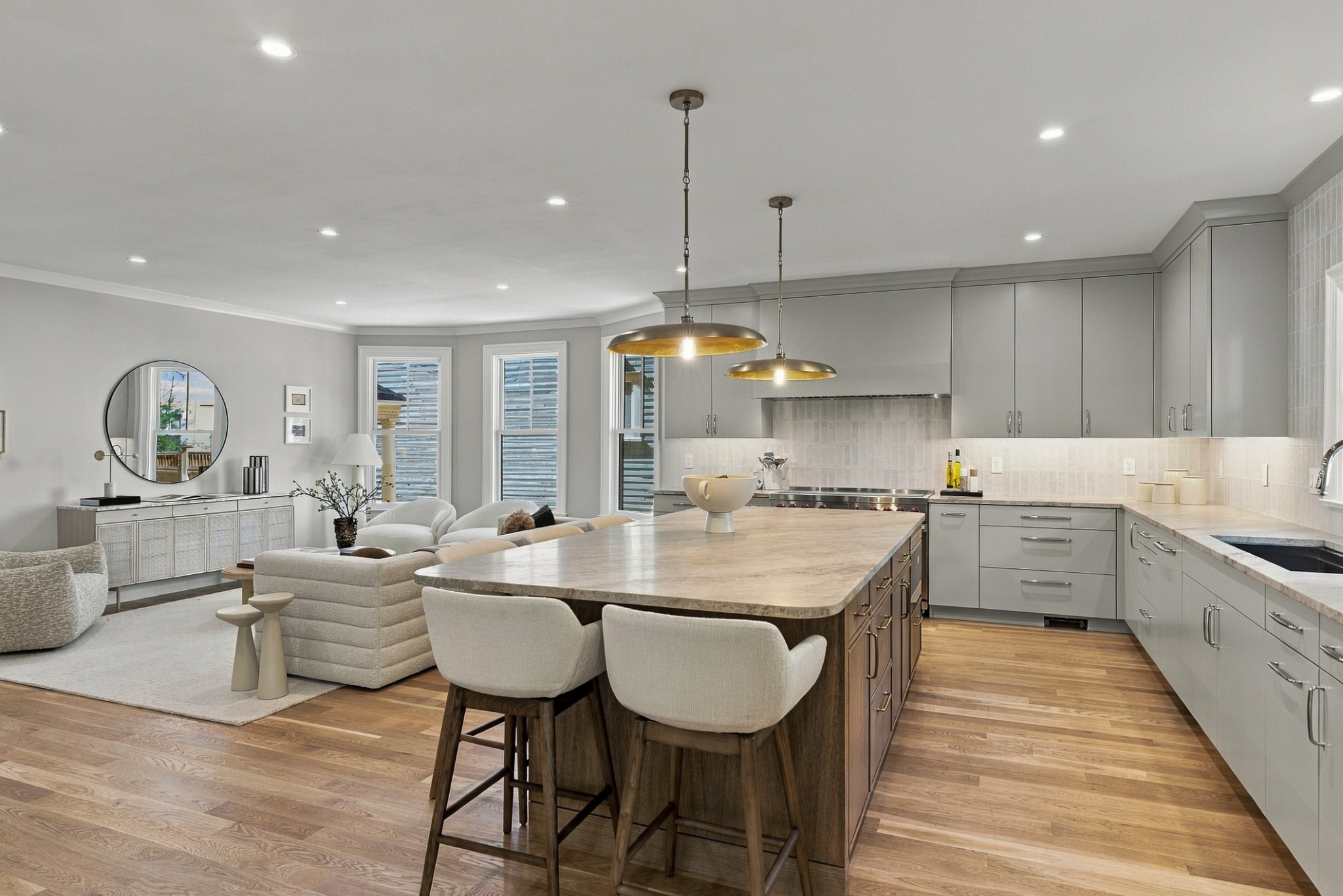 Custom kitchen at The Hammond House