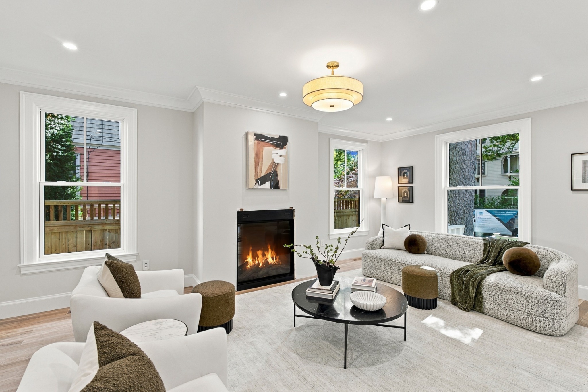Open living room at The Hammond House