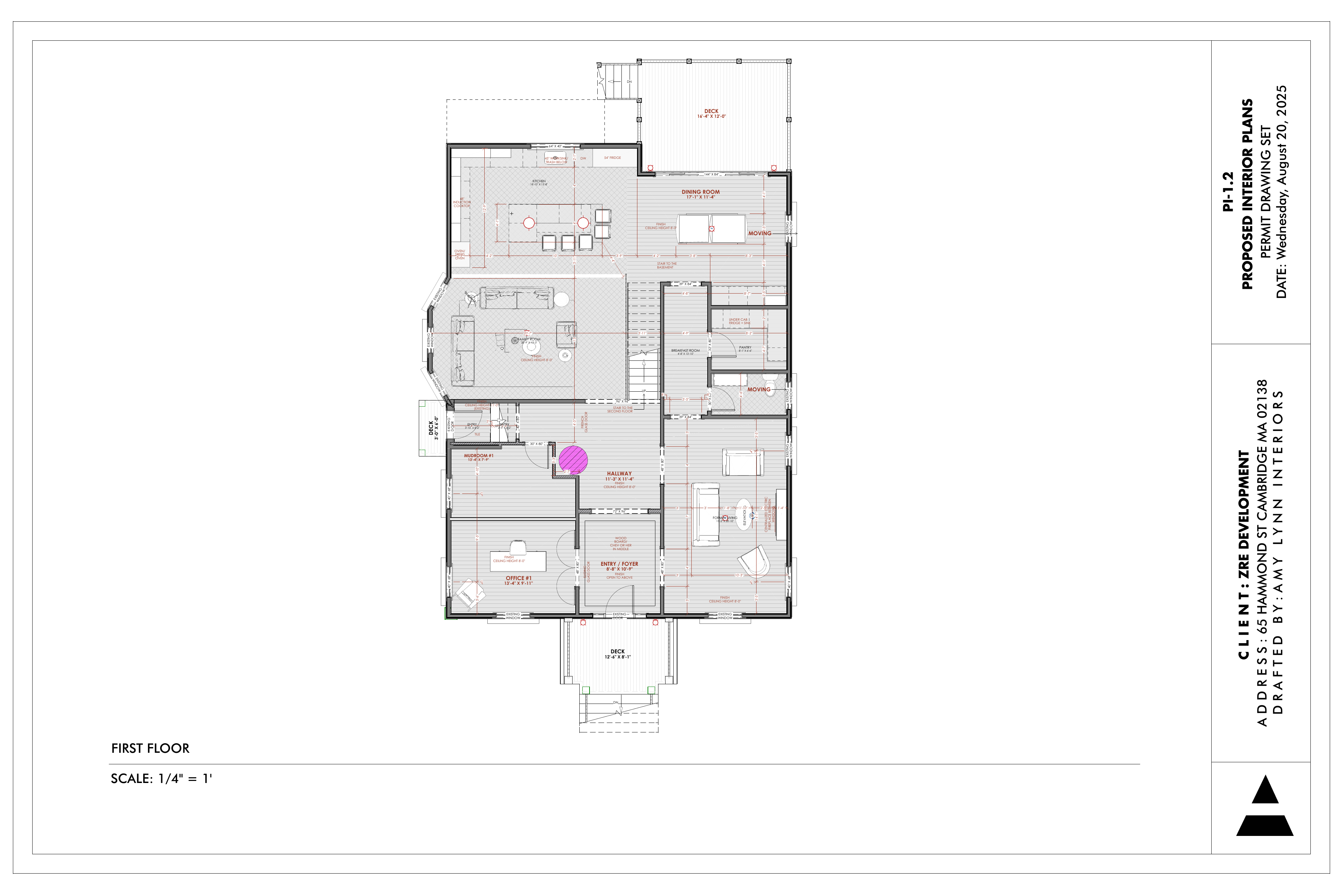 Hammond House architectural plan page two