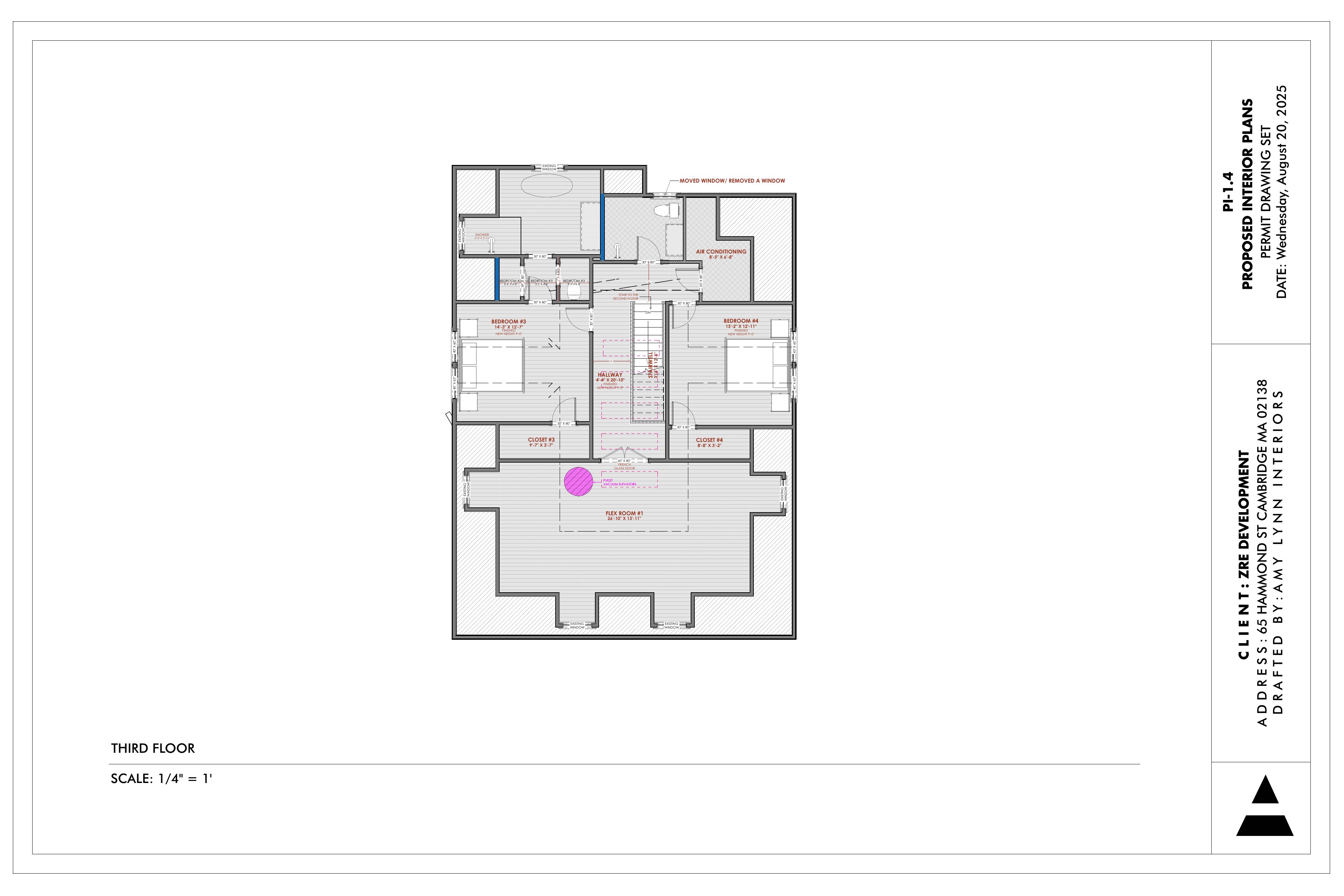 Hammond House architectural plan page four